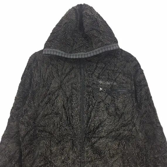 Columbia Vtg COLUMBIA Sportswear Company Grey Fleece Hoodie Sweater Size US M / EU 48-50 / 2 - 2 Thumbnail