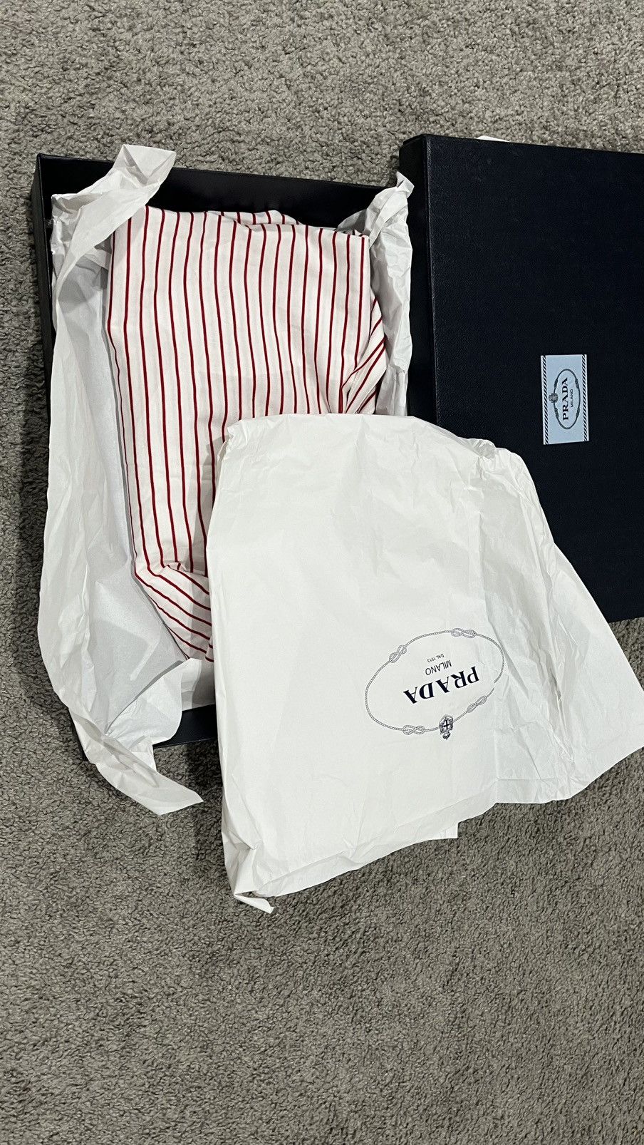 Prada Prada RedStriped cotton T-shirt / XXL Worn ONCE Size US XXL / EU 58 / 5 - 6 Thumbnail