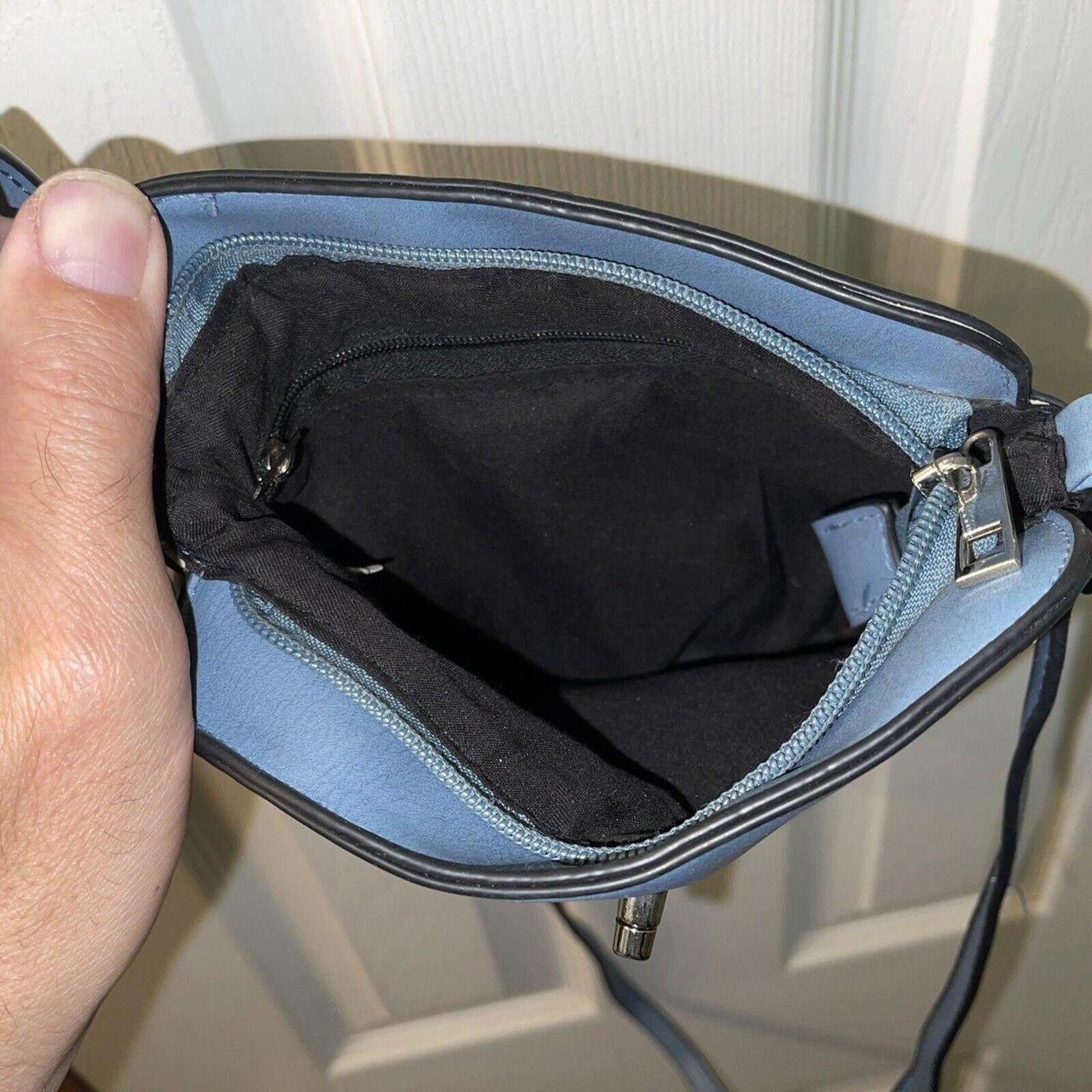 Designer Stylish Blue Crossbody Bag with Adjustable Strap Size ONE SIZE - 6 Thumbnail