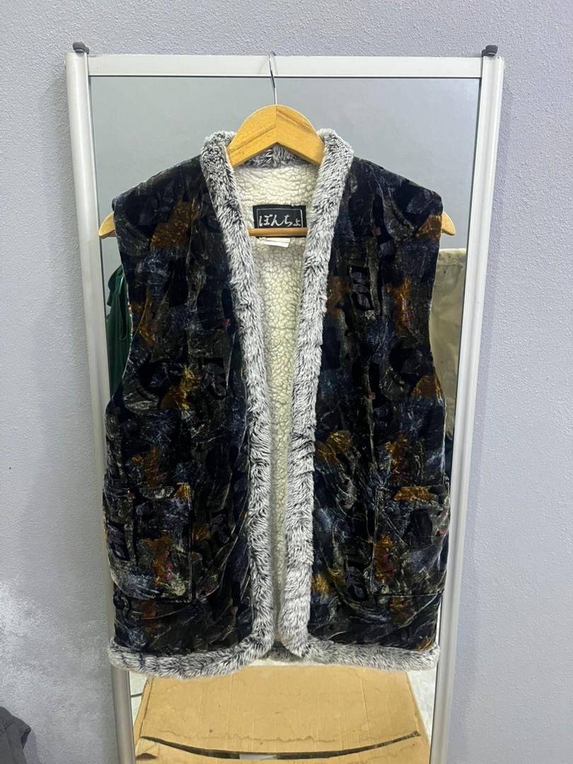 Japanese Brand Boncho Japanese Velvet Fleece Lined Vest Size US M / EU 48-50 / 2 - 1 Thumbnail