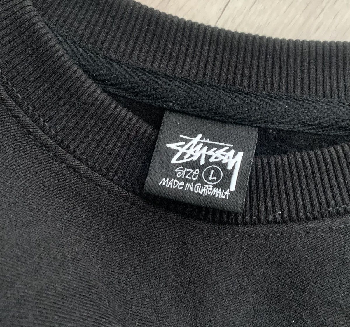 Stussy Stussy Blur Crewneck Black - Size L Size US L / EU 52-54 / 3 - 5 Thumbnail