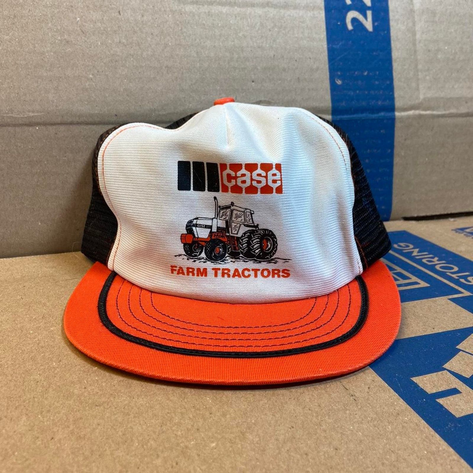 Starter 80s case tractor trucker hat Size ONE SIZE - 2 Thumbnail