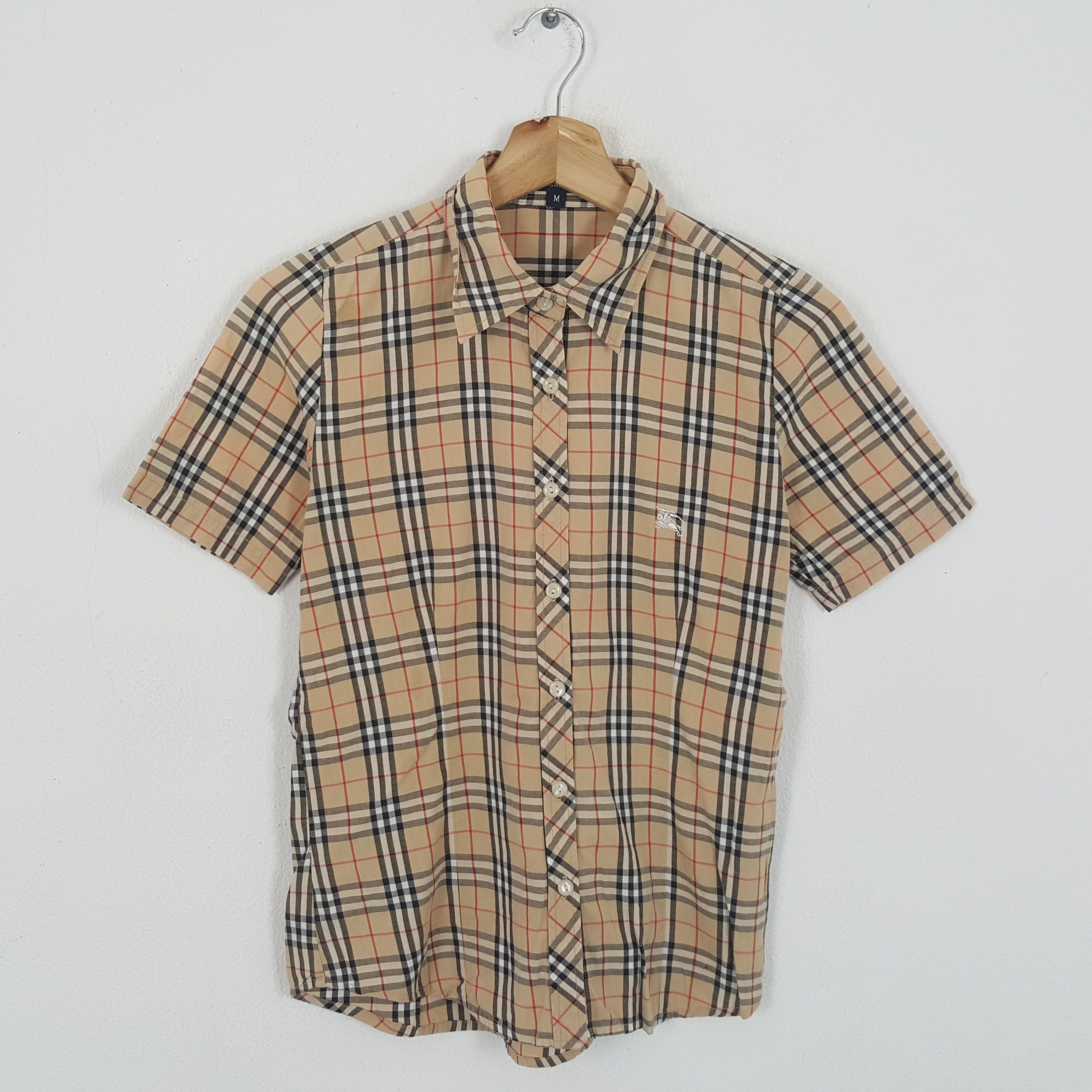 Burberry × Vintage Vintage BURBERRY LONDON Nova Check Design Shirts Size M / US 6-8 / IT 42-44 - 1 Thumbnail