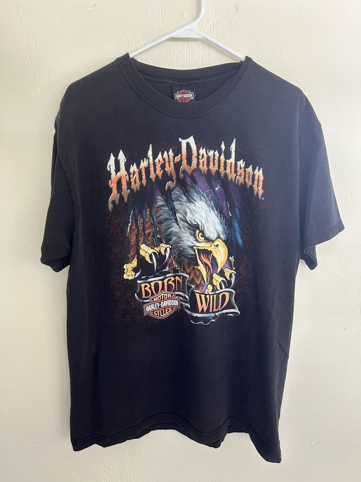Harley Davidson Harley Davidson Born Wild Eagle Graphic T-shirt Size US L / EU 52-54 / 3 - 1 Thumbnail