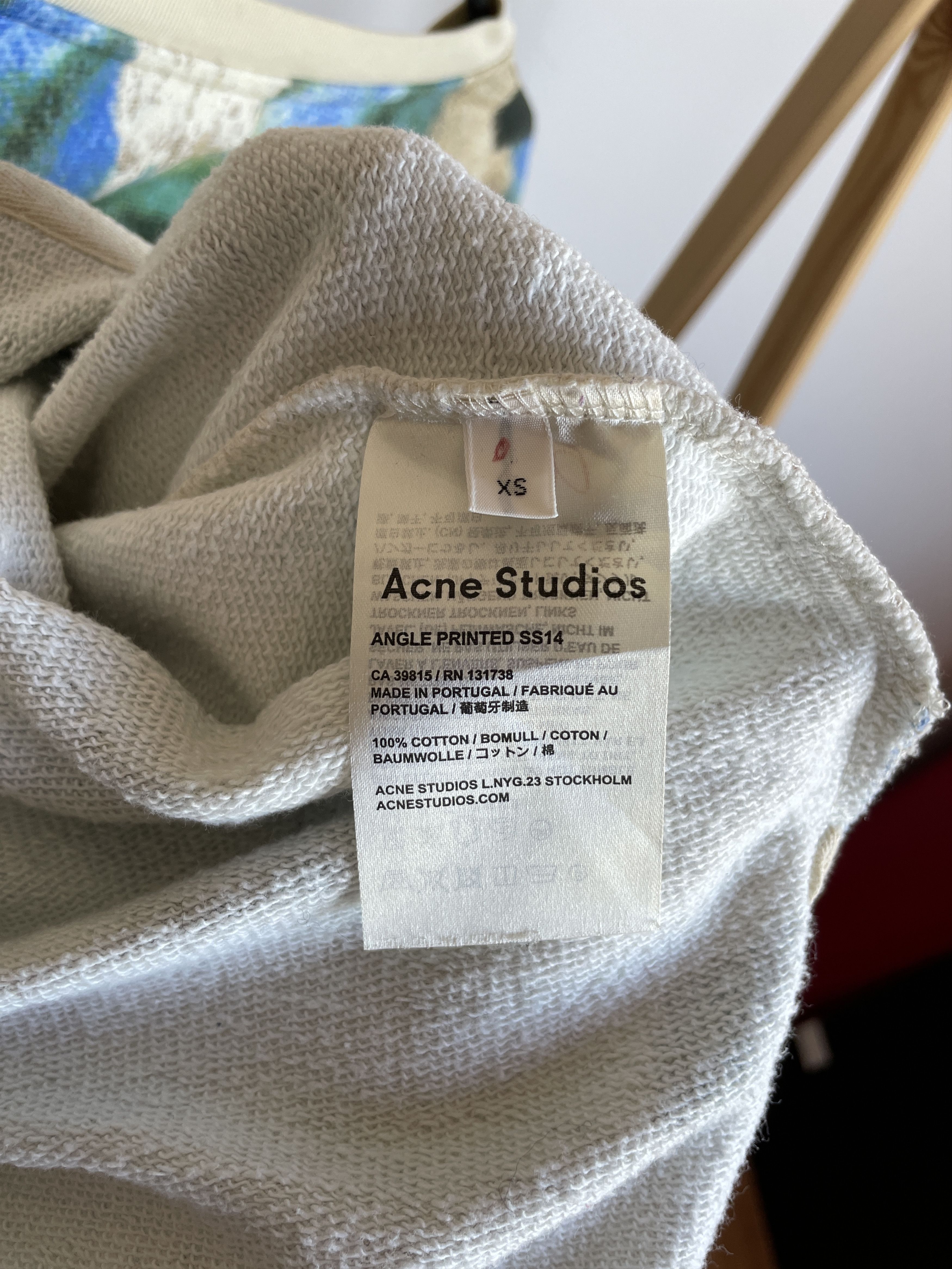 Acne Studios Acne Studios S/S 14 Angle Printed Womens Sweatshirt Size XS Size XS / US 0-2 / IT 36-38 - 8 Thumbnail