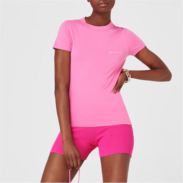 Jacquemus o1g2r1mq1024 T- Shirt in Pink Size XXL / US 16-18 / IT 52-54 - 4 Thumbnail