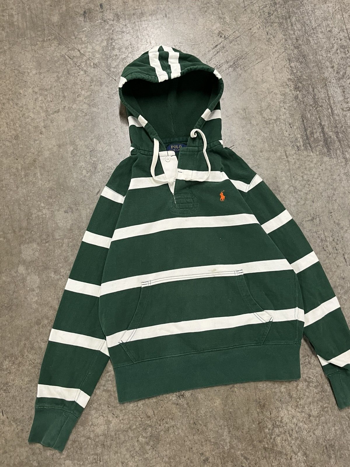 Polo Ralph Lauren × Vintage Polo Ralph Lauren vintage striped hoodie preppy hype Size US M / EU 48-50 / 2 - 3 Thumbnail