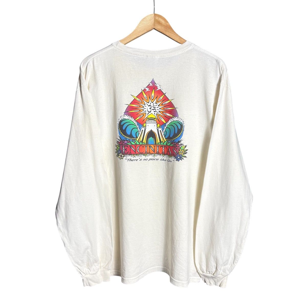 Vintage Vintage 90s Encinitas Surf Skate Om Graphic T-Shirt Size US L / EU 52-54 / 3 - 1 Thumbnail