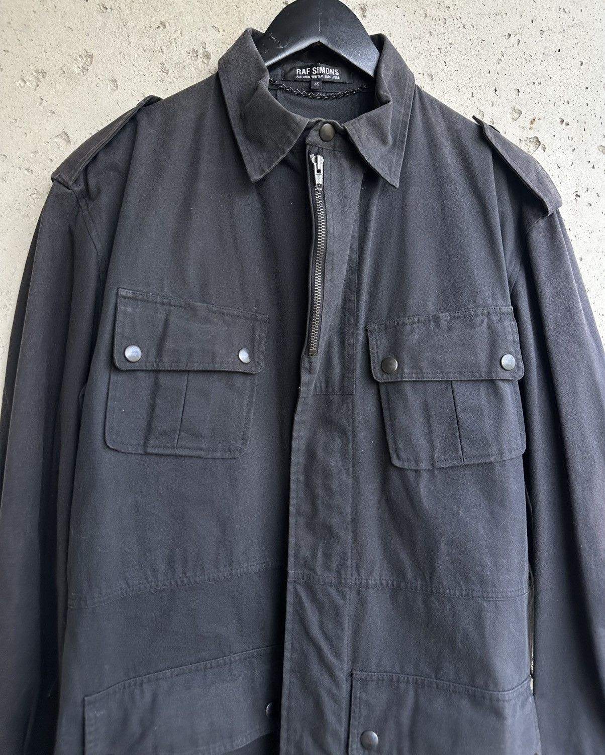 Raf Simons Runway AW2005-2006 ‘Belted’ Waxed M-65 Jacket Size US S / EU 44-46 / 1 - 4 Thumbnail