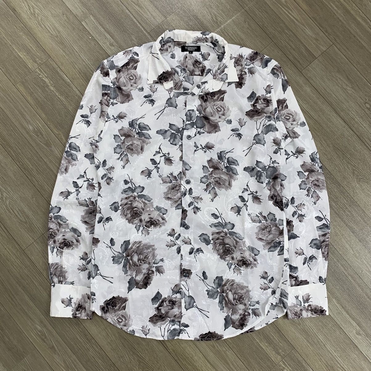 If Six Was Nine × Japanese Brand × Tornado Mart Tornado Mart Paisley Flower Shirt Size US L / EU 52-54 / 3 - 1 Thumbnail
