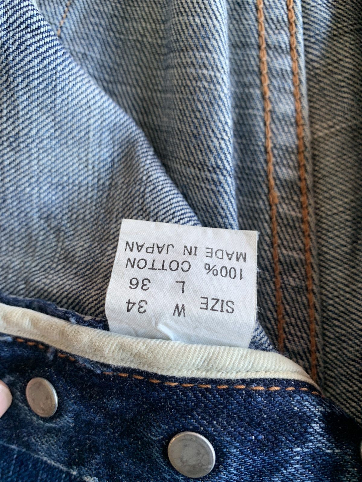 Kapital FULL COUNT X BARNEYS NEWYORK SELVEDGE BUTTON FLY DENIM Size US 32 / EU 48 - 15 Thumbnail