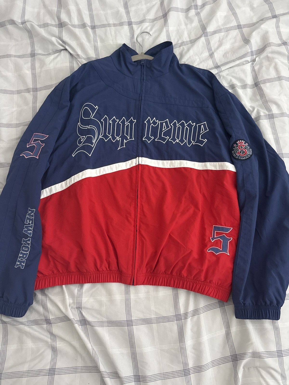Supreme Supreme Old English Track Jacket | Grailed