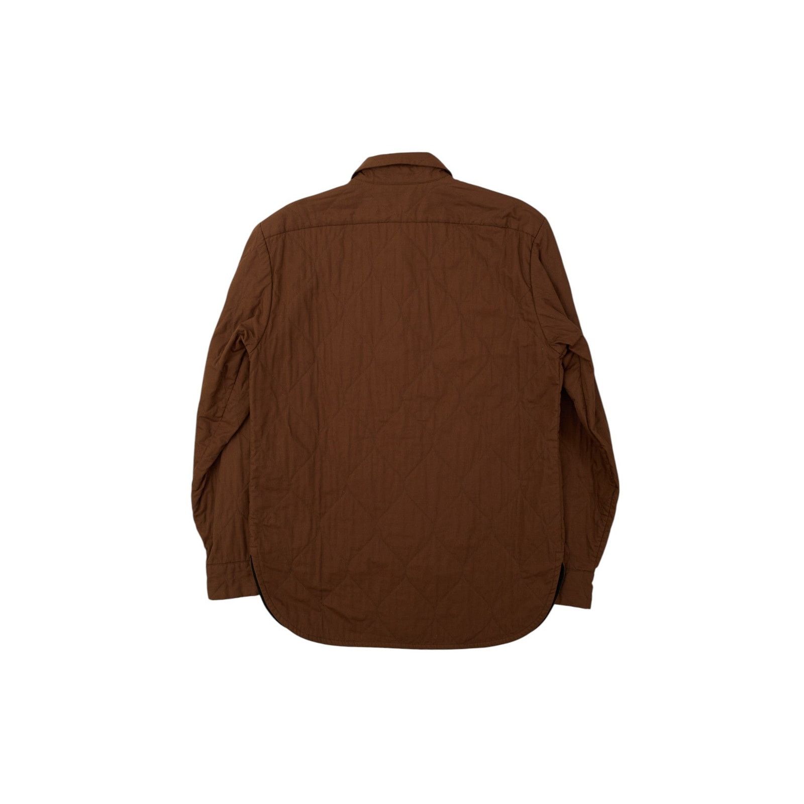 Dries Van Noten Brown Quilted Shirt Jacket Size US M / EU 48-50 / 2 - 2 Thumbnail