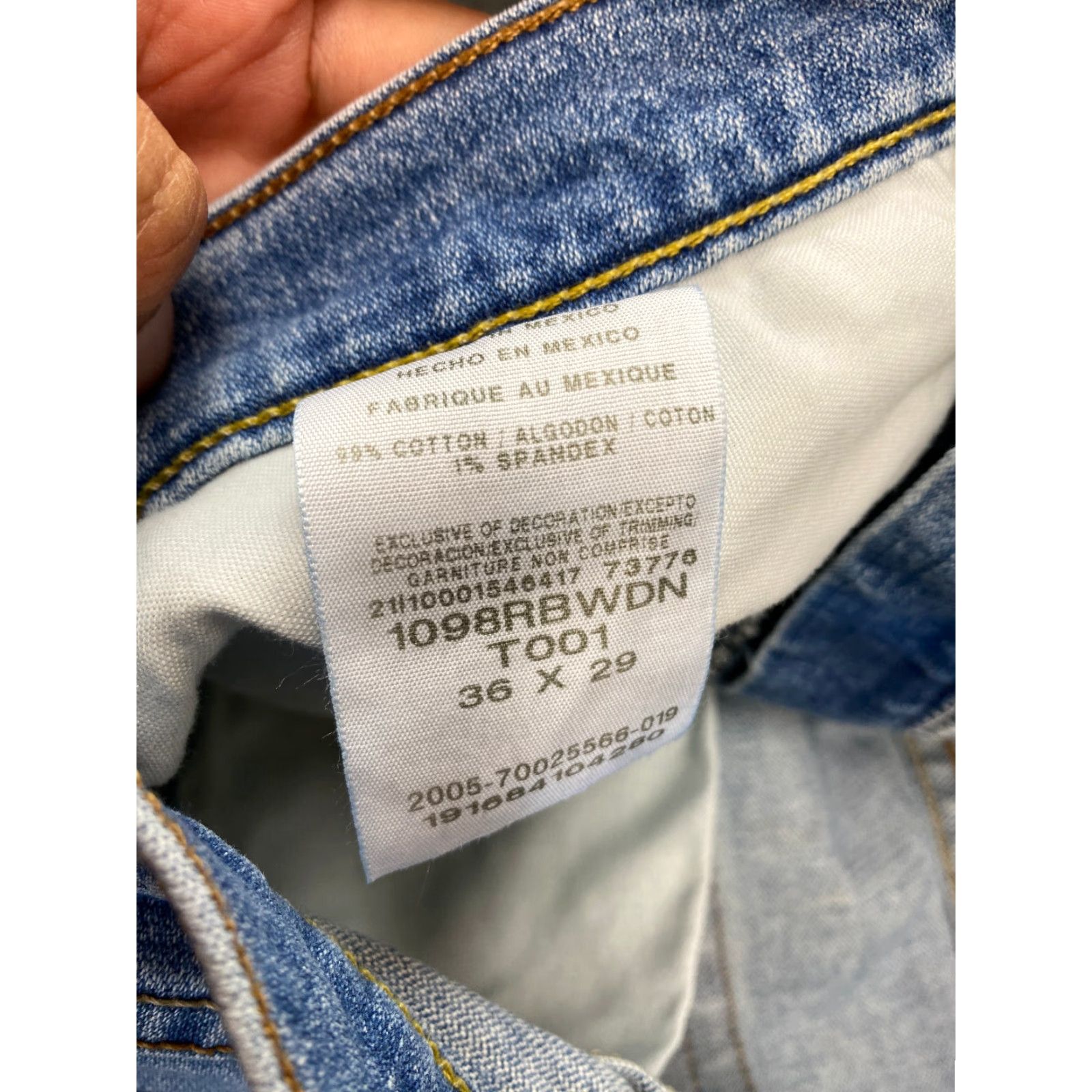 Wrangler Wrangler Jeans Boots Cut Relaxed Distressed Light Blue 36 x 29 Cowboy Five Star 1098RBWDN Mens Regular Jeans Size US 36 / EU 52 - 6 Thumbnail