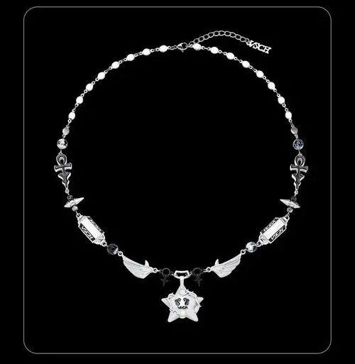 Jewelry Wings Stitching Star Necklace Size ONE SIZE - 1 Thumbnail