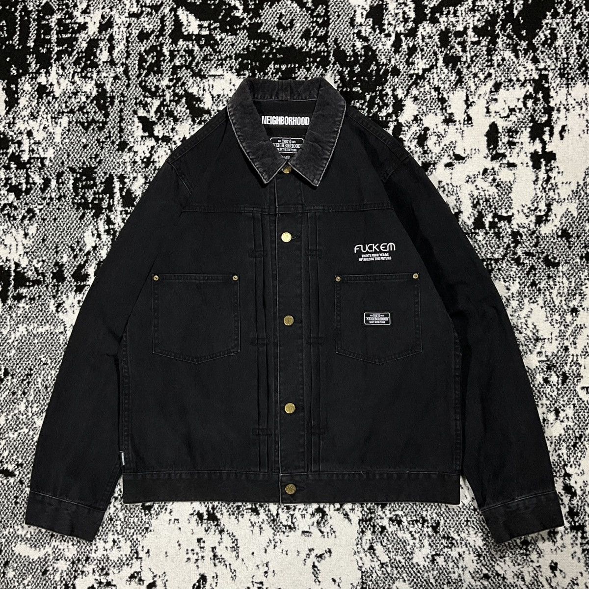 Neighborhood NEIGHBORHOOD DUCK STOCKMAN / C-JKT IN BLACK