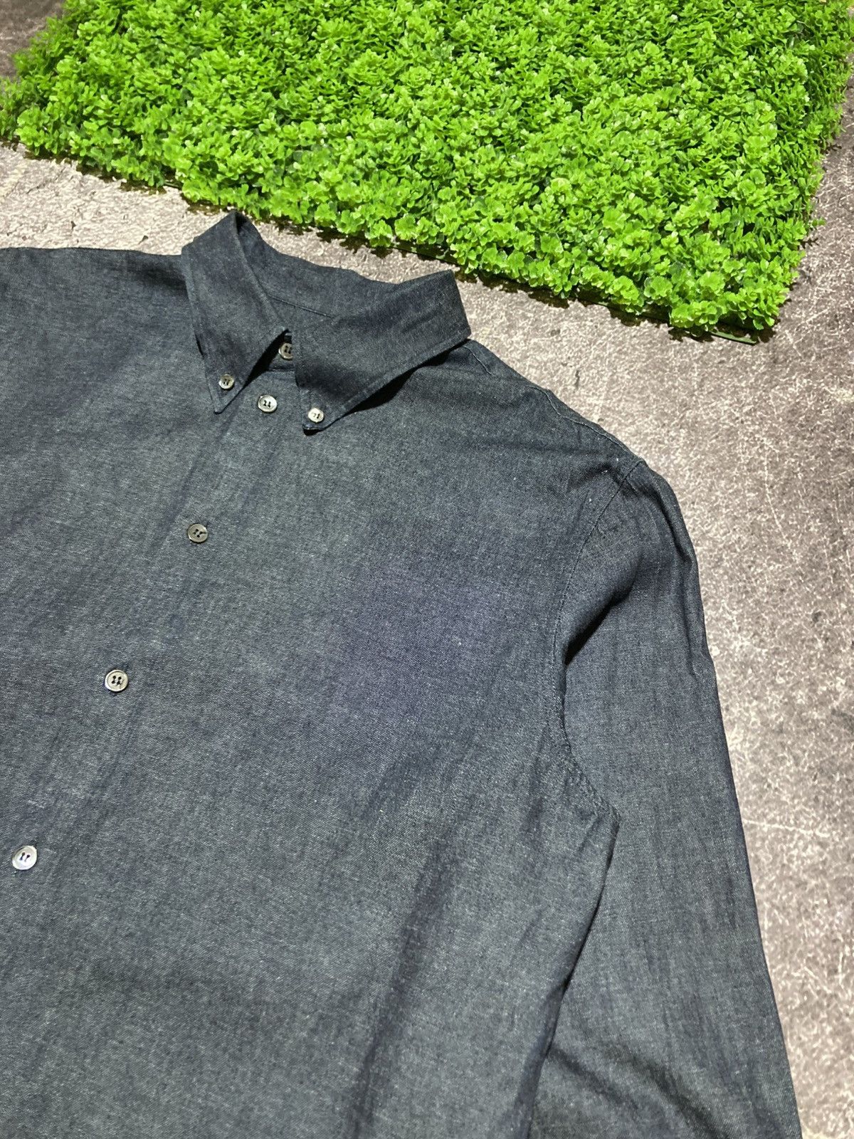 Helmut Lang Helmut Lang 1999 Men's Shirt L Blue Cotton Denim Parachute Size US L / EU 52-54 / 3 - 3 Thumbnail