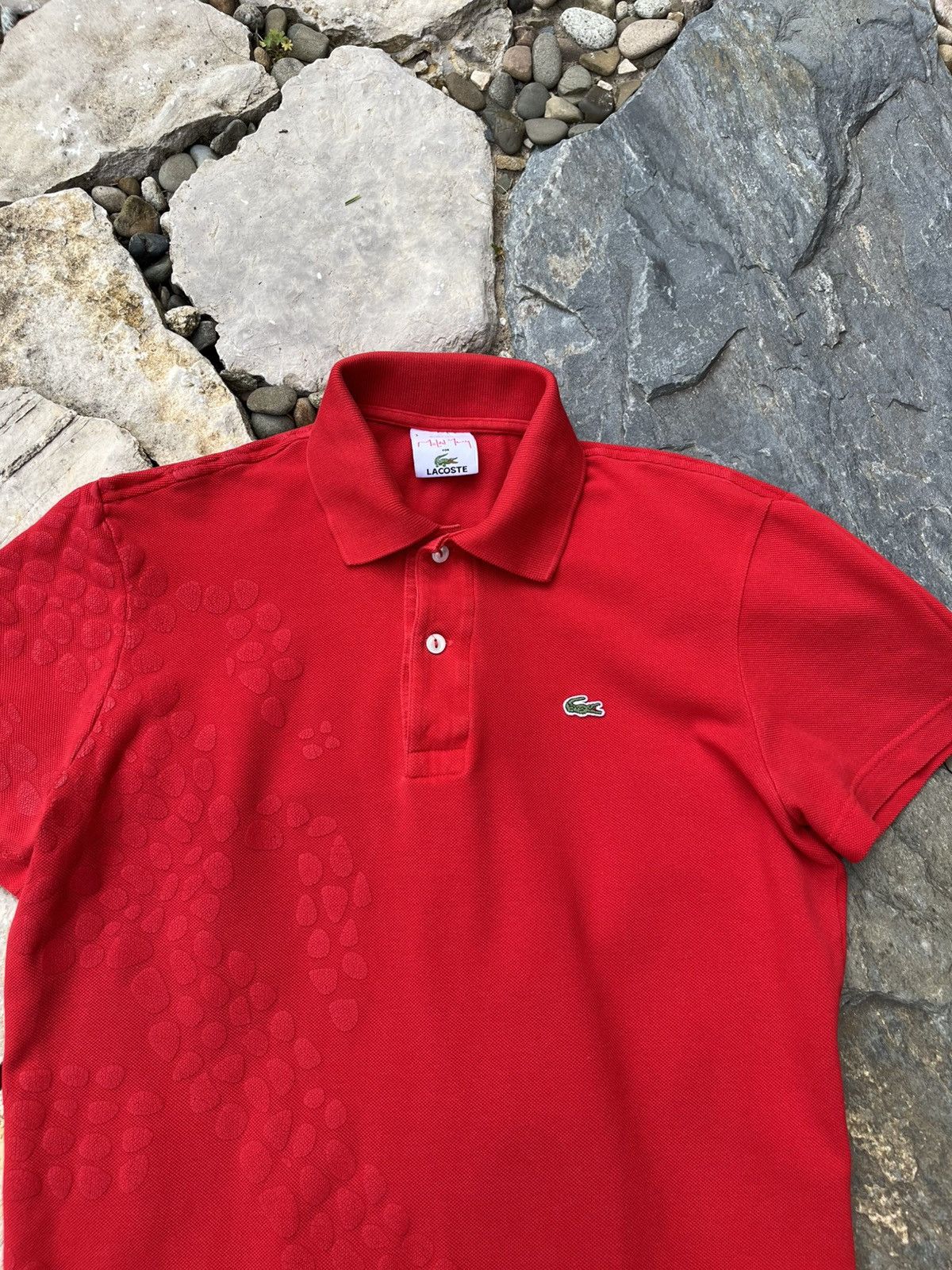 Lacoste × Vintage Vintage Lacoste x Michael Young patterned polo t-shirt tee Size US M / EU 48-50 / 2 - 3 Thumbnail