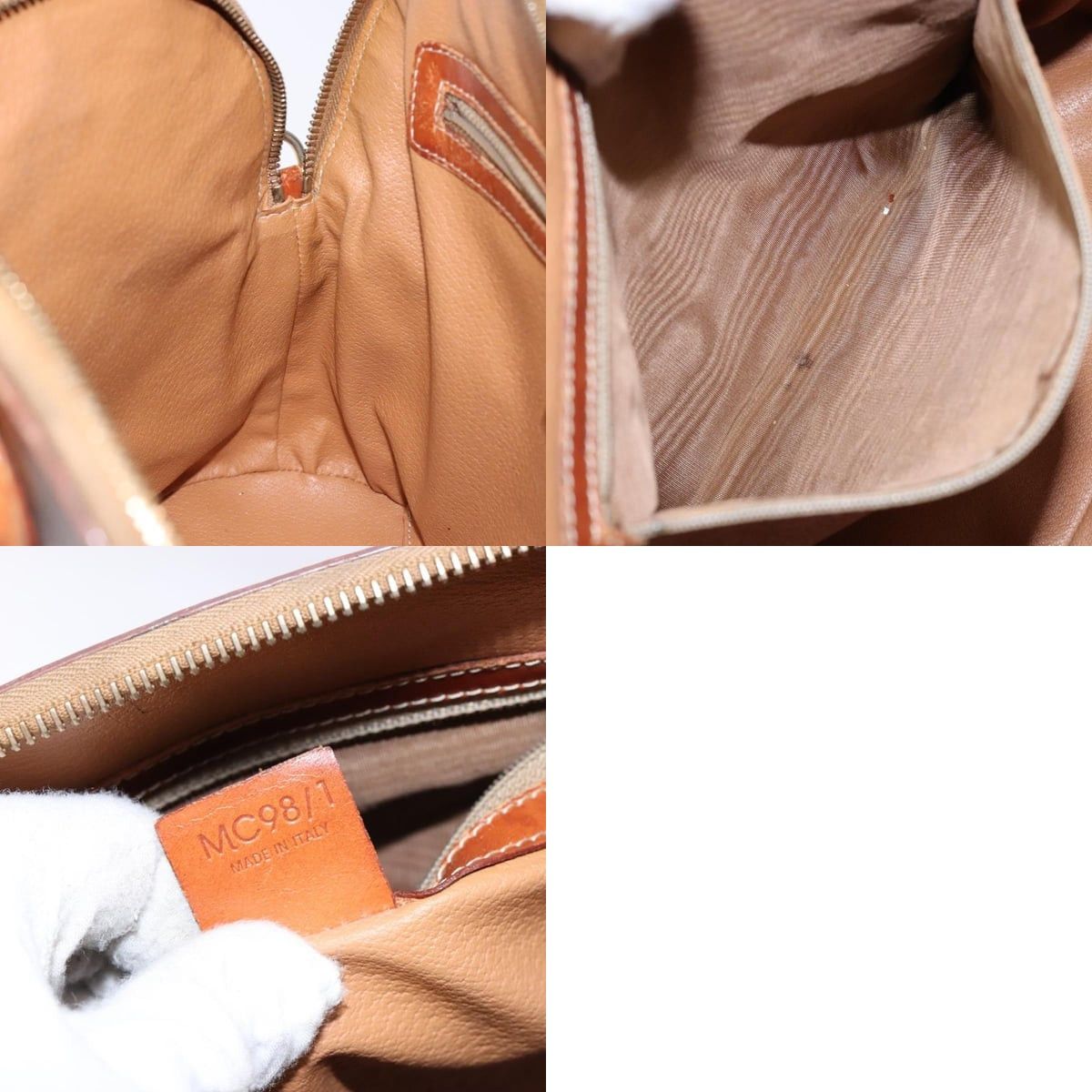 Celine CELINE Macadam Canvas Hand Bag Pvc Leather Brown Gold Size ONE SIZE - 12 Thumbnail