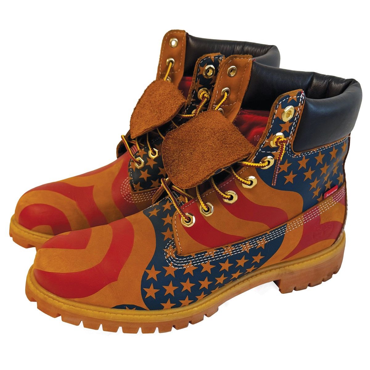 Supreme × Timberland Supreme Timberland American Flag Boots | Grailed