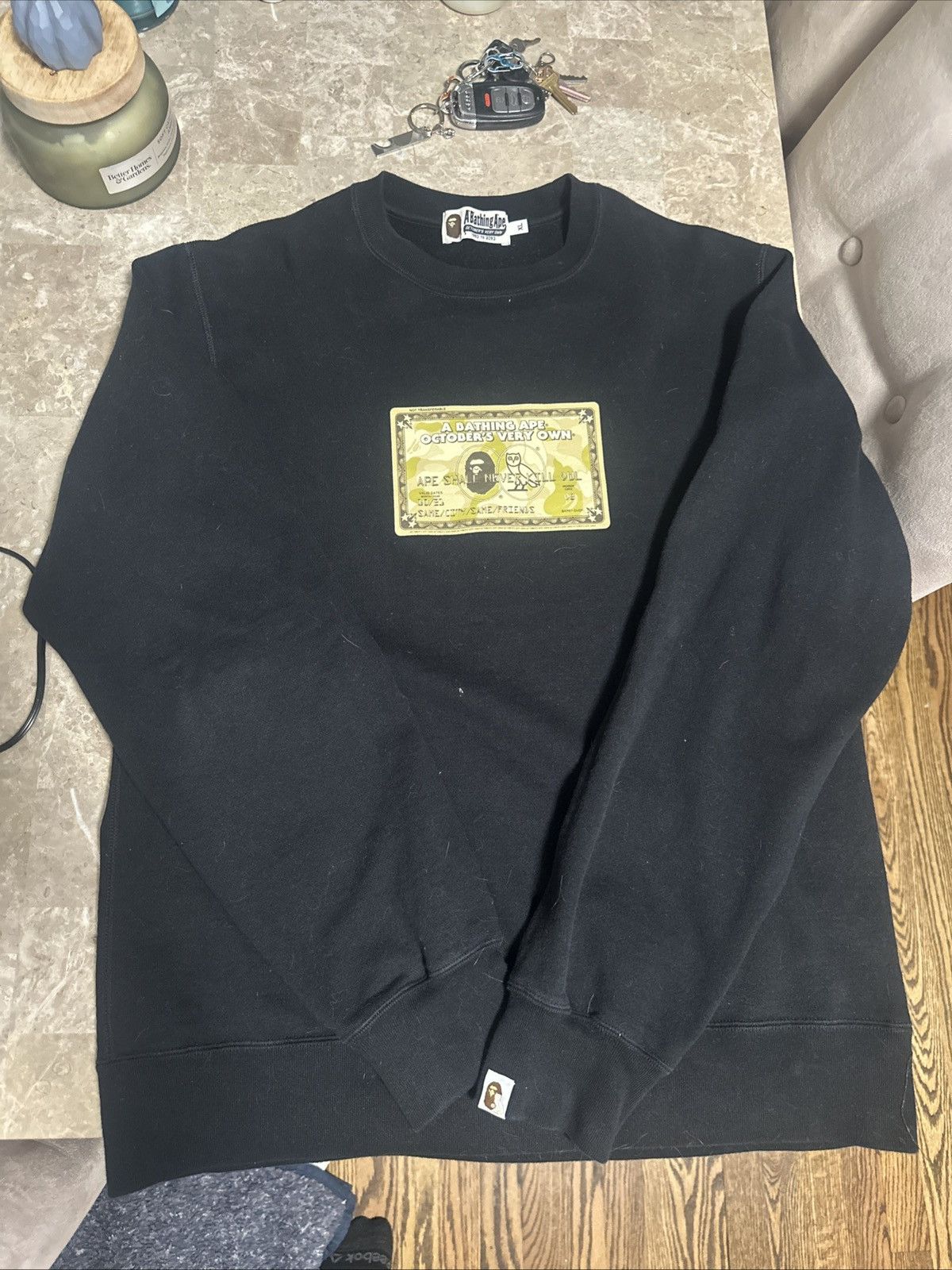 Bape × October's Very Own Bape x OVO Crewneck Size US XL / EU 56 / 4 - 1 Thumbnail
