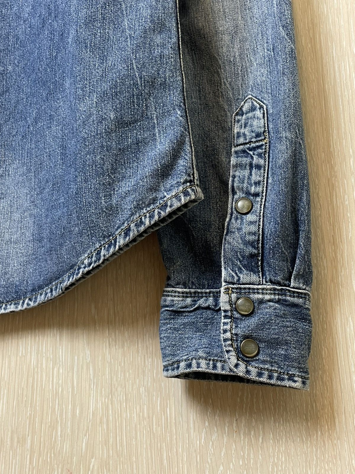 Allsaints × Vintage Allsaints Denim Shirt Western Style Size US M / EU 48-50 / 2 - 8 Thumbnail