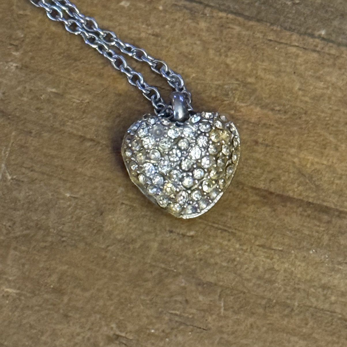 Michael Kors Michael Kors dainty pave puffed heart pendant necklace Size ONE SIZE - 6 Thumbnail