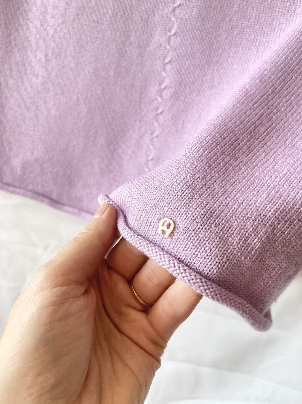 Aigner Lilac Purple sleeveless virgin wool aigner L Size L / US 10 / IT 46 - 3 Thumbnail