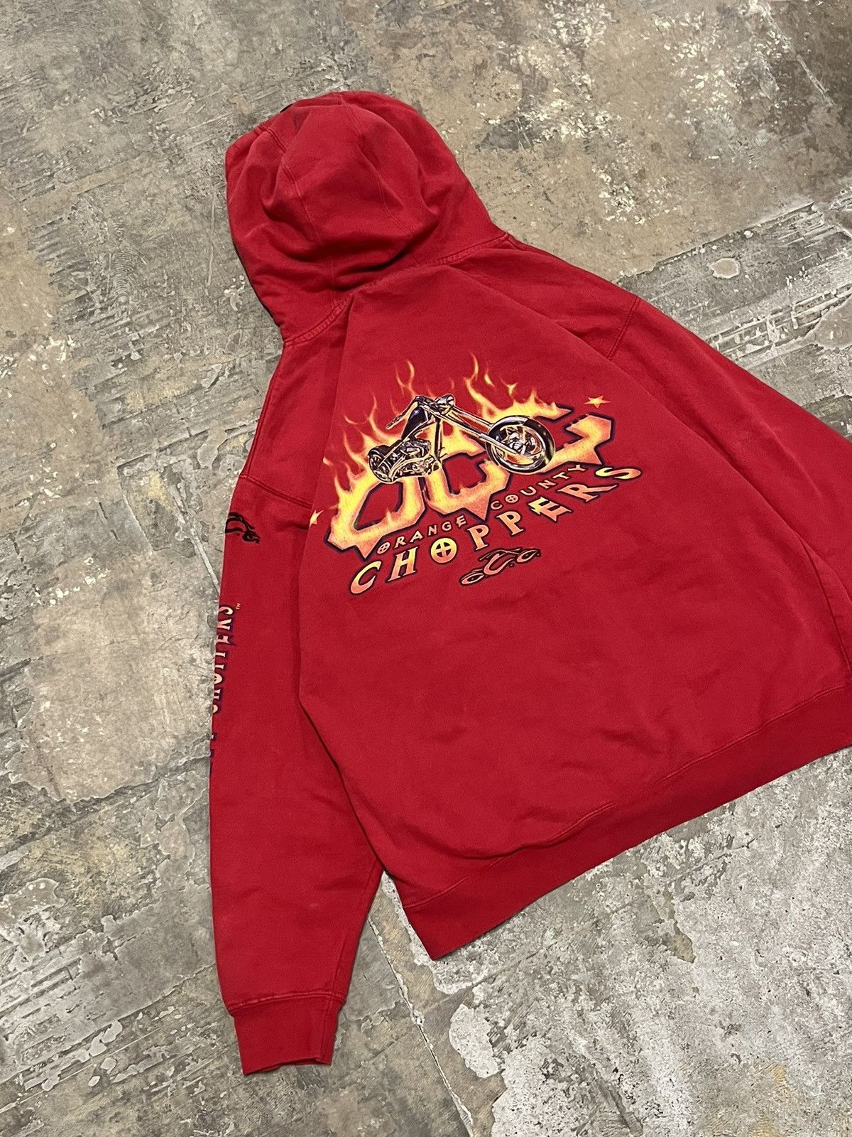Crazy rare y2k Orange County choppers biker skater hoodie