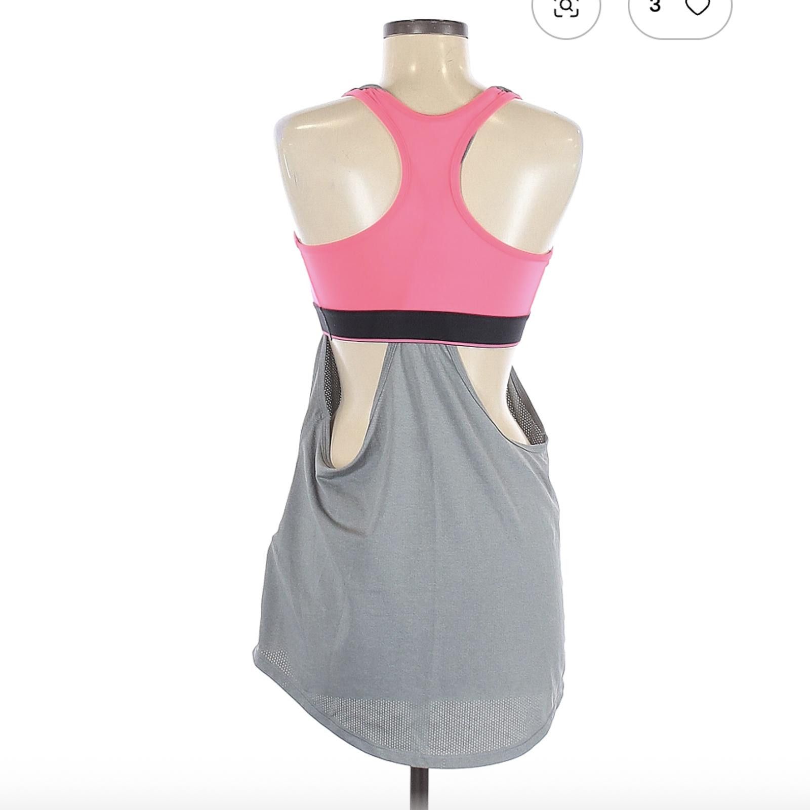 Under Armour Under Armour Pink and Gray Racerback Tank Top Size M Size M / US 6-8 / IT 42-44 - 2 Thumbnail