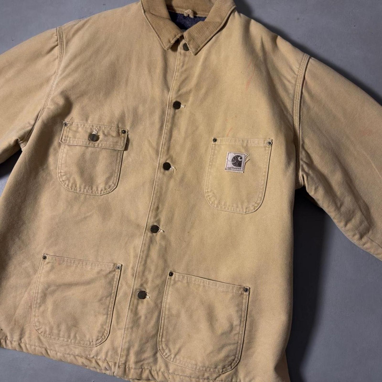 Carhartt Vintage Carhartt Chore Coat Jacket Faded Canvas Workwear Size US XL / EU 56 / 4 - 3 Thumbnail