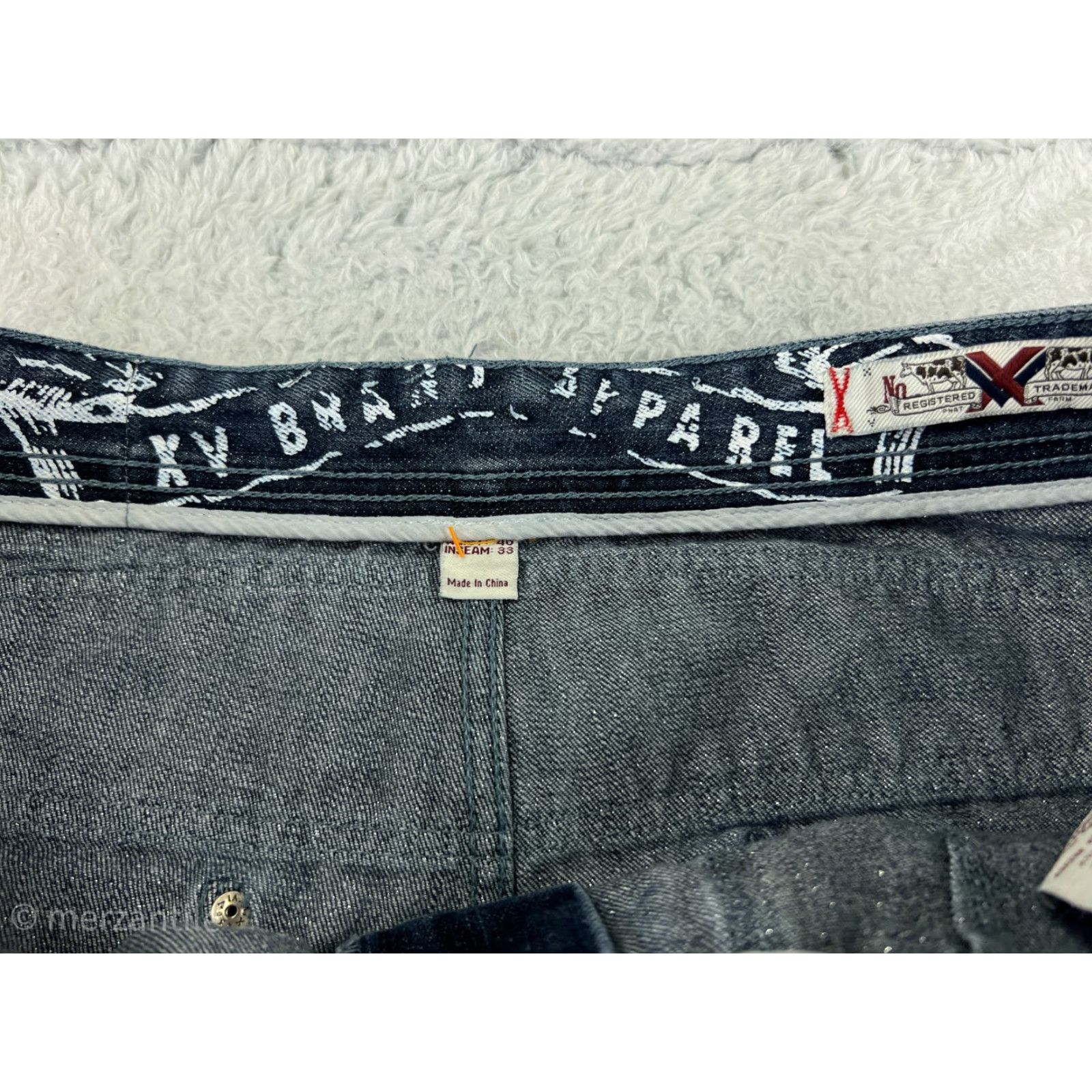 Phat Farm VINTAGE Phat Farm Jeans Men 40 Blue Denim Hip Hop Street Wear 5-Pocket Design Regular Straight Mid Rise 40 in Inseam 28 in Cotton Stretch Embroidered Size US 40 / EU 56 - 4 Thumbnail