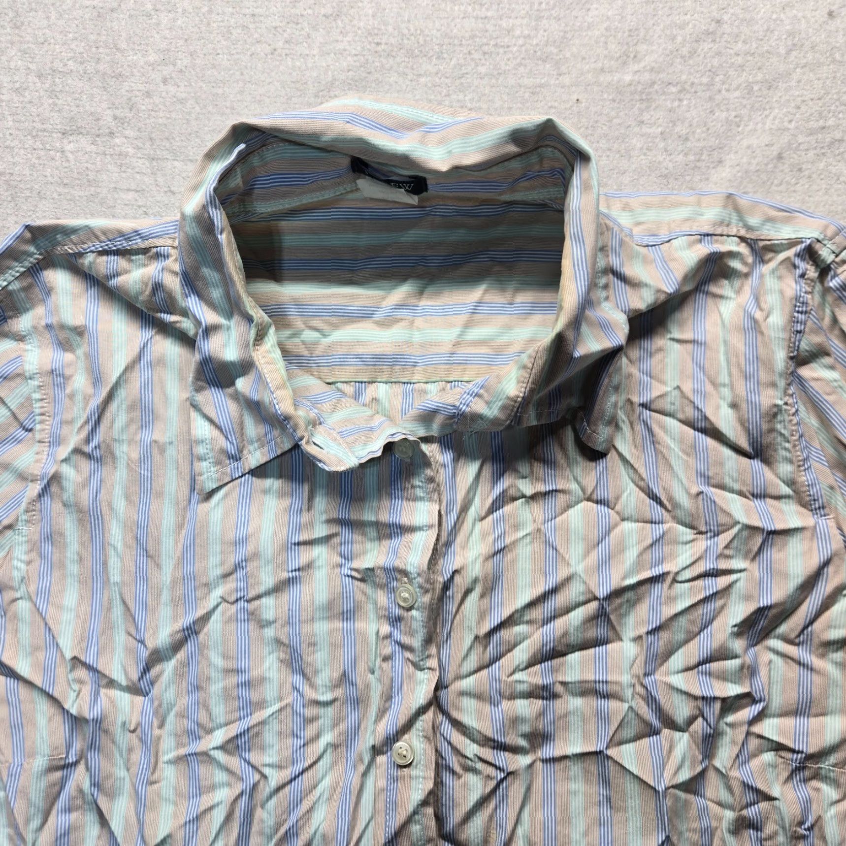 J.Crew J.CREW Shirt Adult XL Multicolor Striped Cotton Button-Up Long Sleeve Casual Mens Size US XL / EU 56 / 4 - 2 Thumbnail