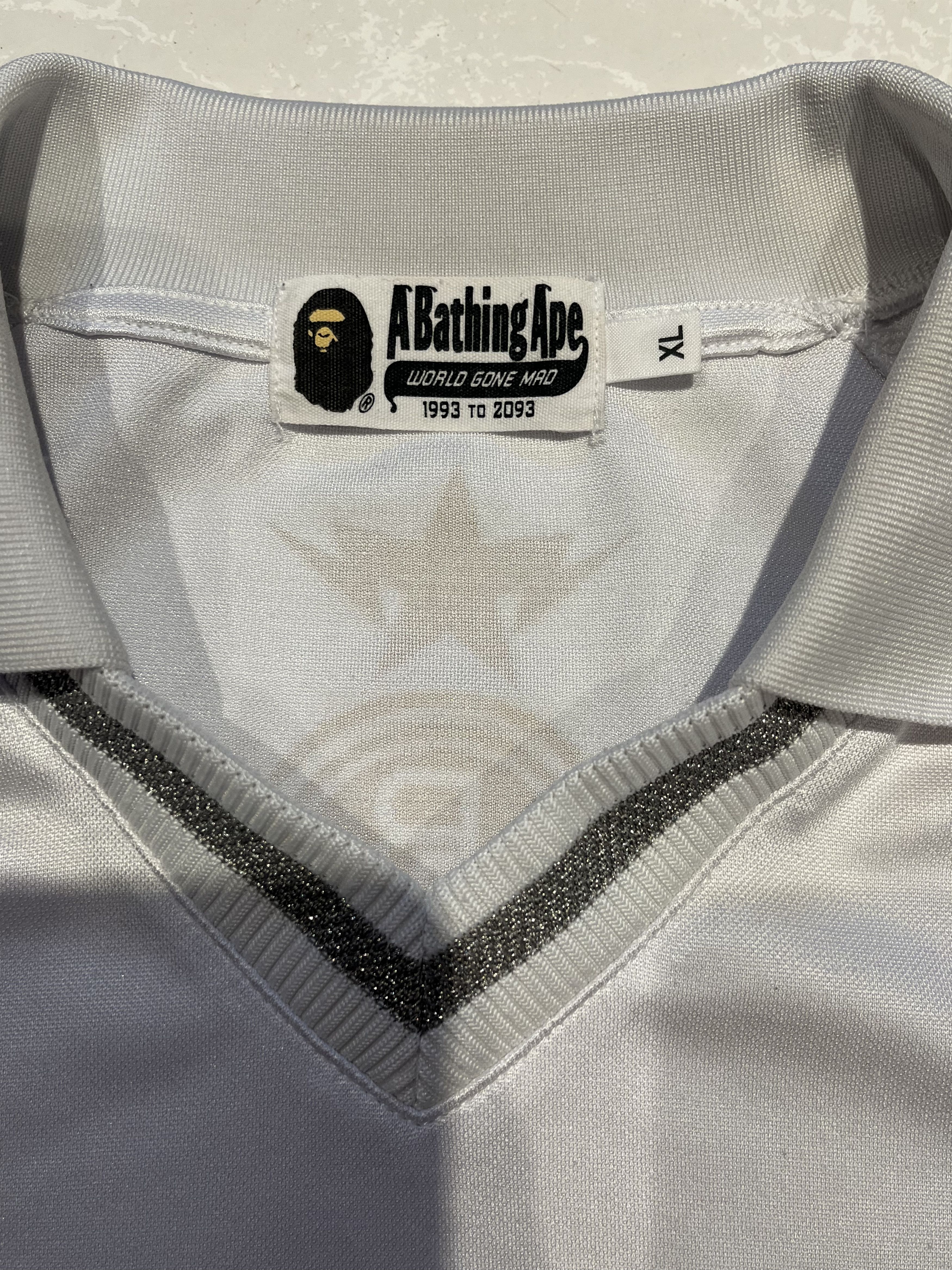 Bape BAPE MULTI LOGO RELAXED FIT SOCCER JERSEY Size US XL / EU 56 / 4 - 7 Thumbnail