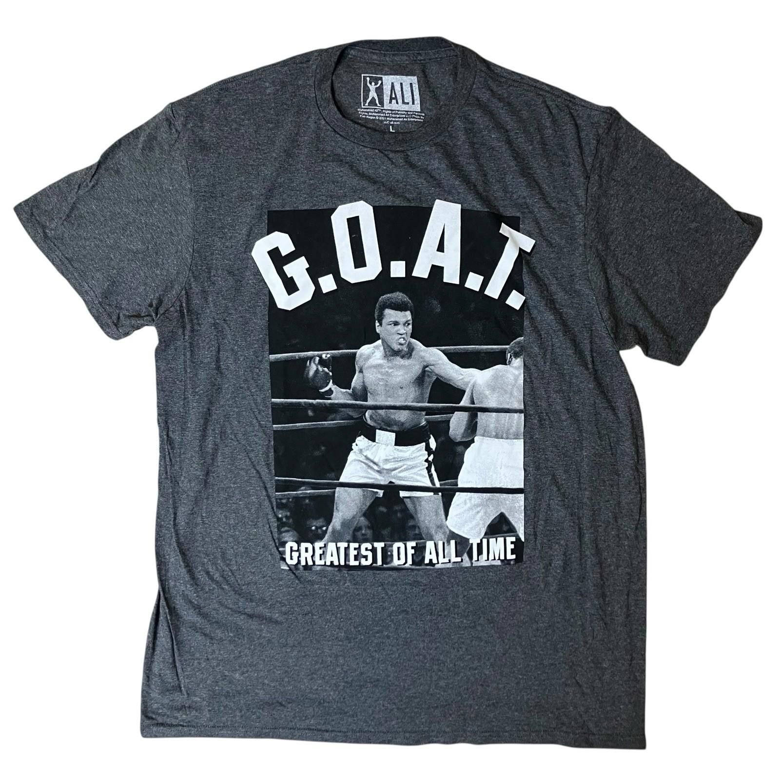 Designer Muhammad Ali T-Shirt L G.O.A.T. Greatest Of All Time Boxing Size US L / EU 52-54 / 3 - 7 Thumbnail