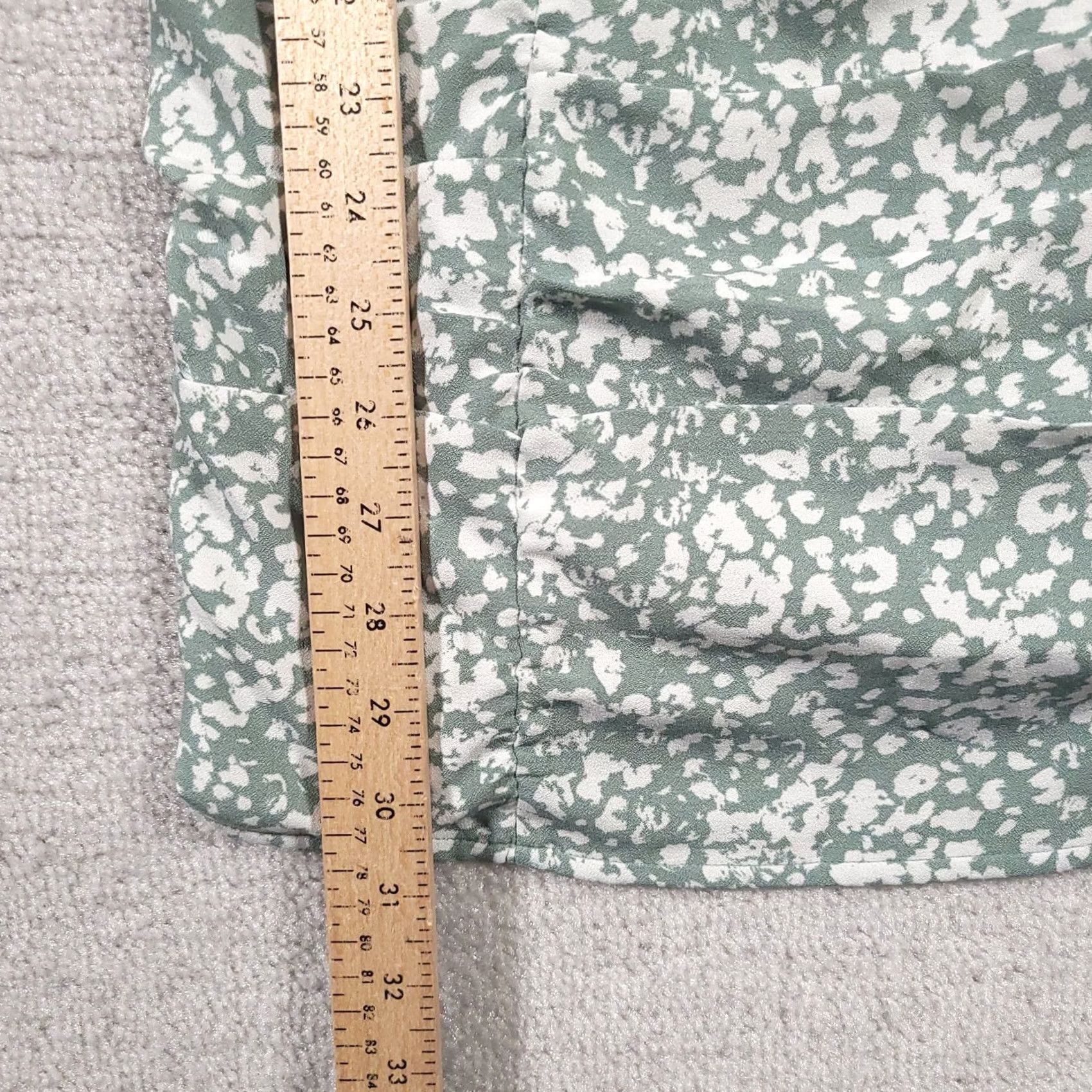 Abercrombie & Fitch Abercrombie & Fitch Dress Women's Medium Bodycon Short Side Zip Multicolor Green White Sleeveless Casual Party/Cocktail Travel Womens Size 32" / US 10 / IT 46 - 7 Thumbnail