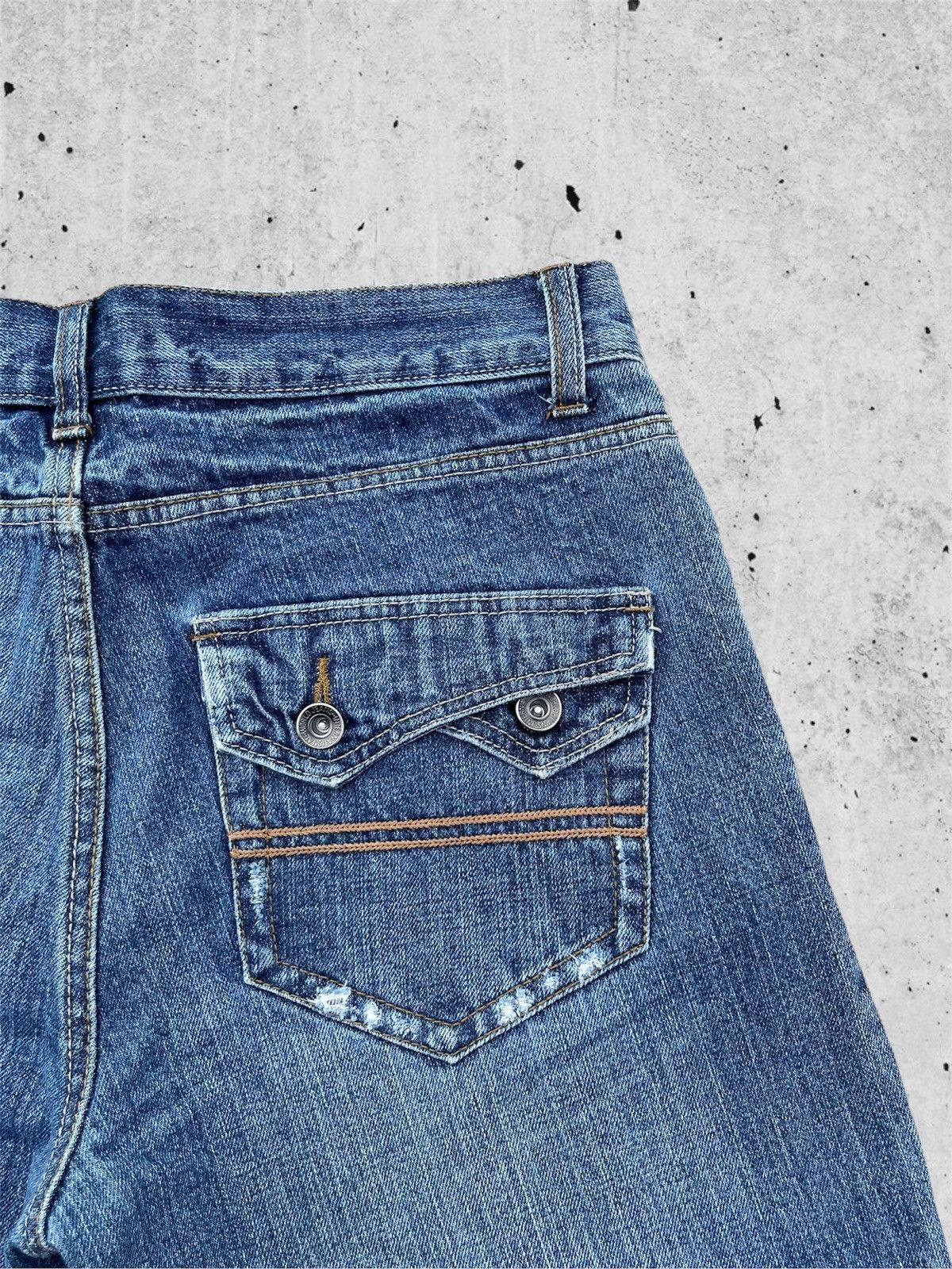 Japanese Brand 🔥 Nylaus Distressed Denim Streetwear W32🔥 Size US 32 / EU 48 - 12 Thumbnail