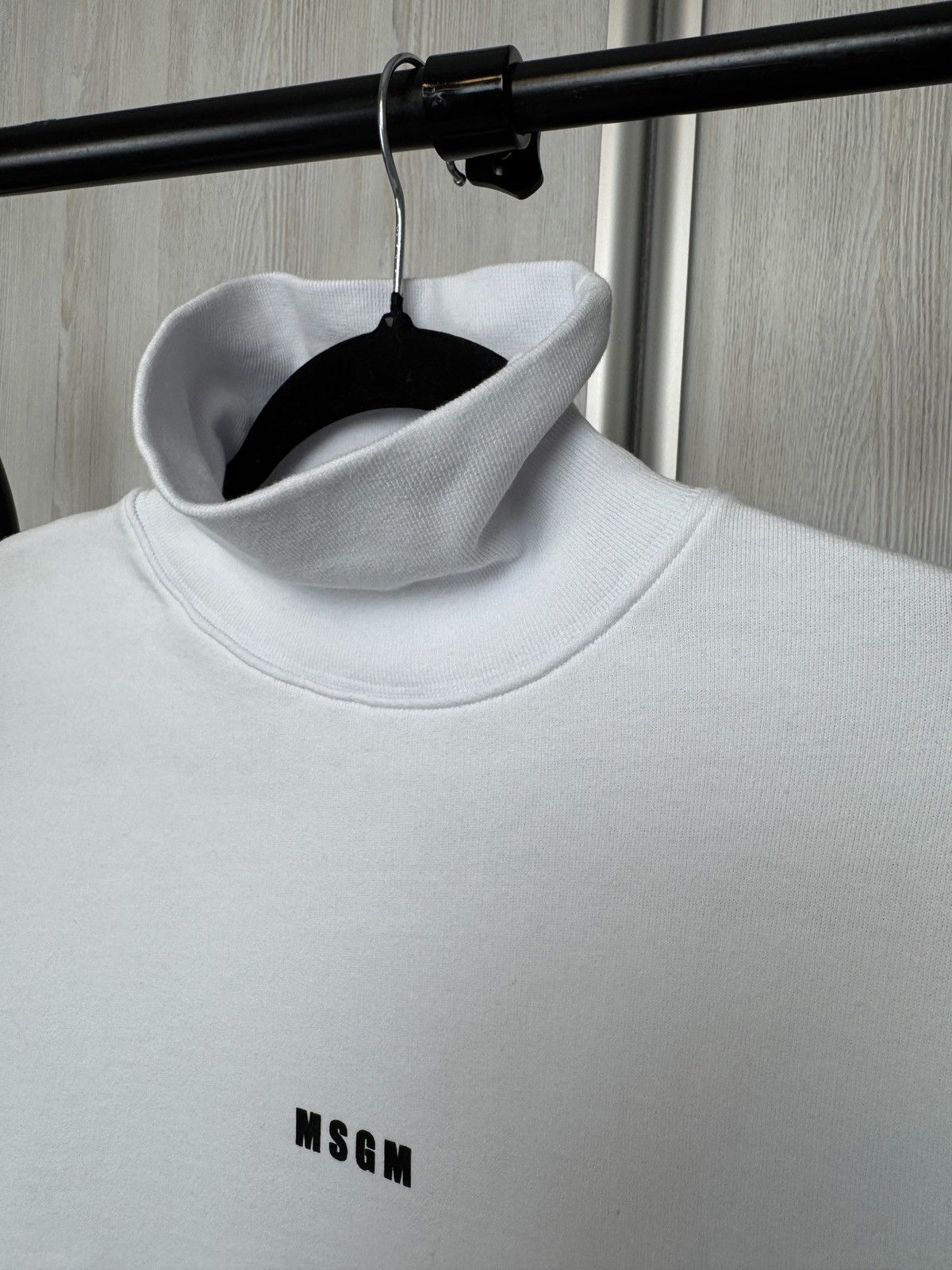 MSGM MSGM Milano white center logo turtleneck sweatshirt Size XS / US 0-2 / IT 36-38 - 4 Thumbnail