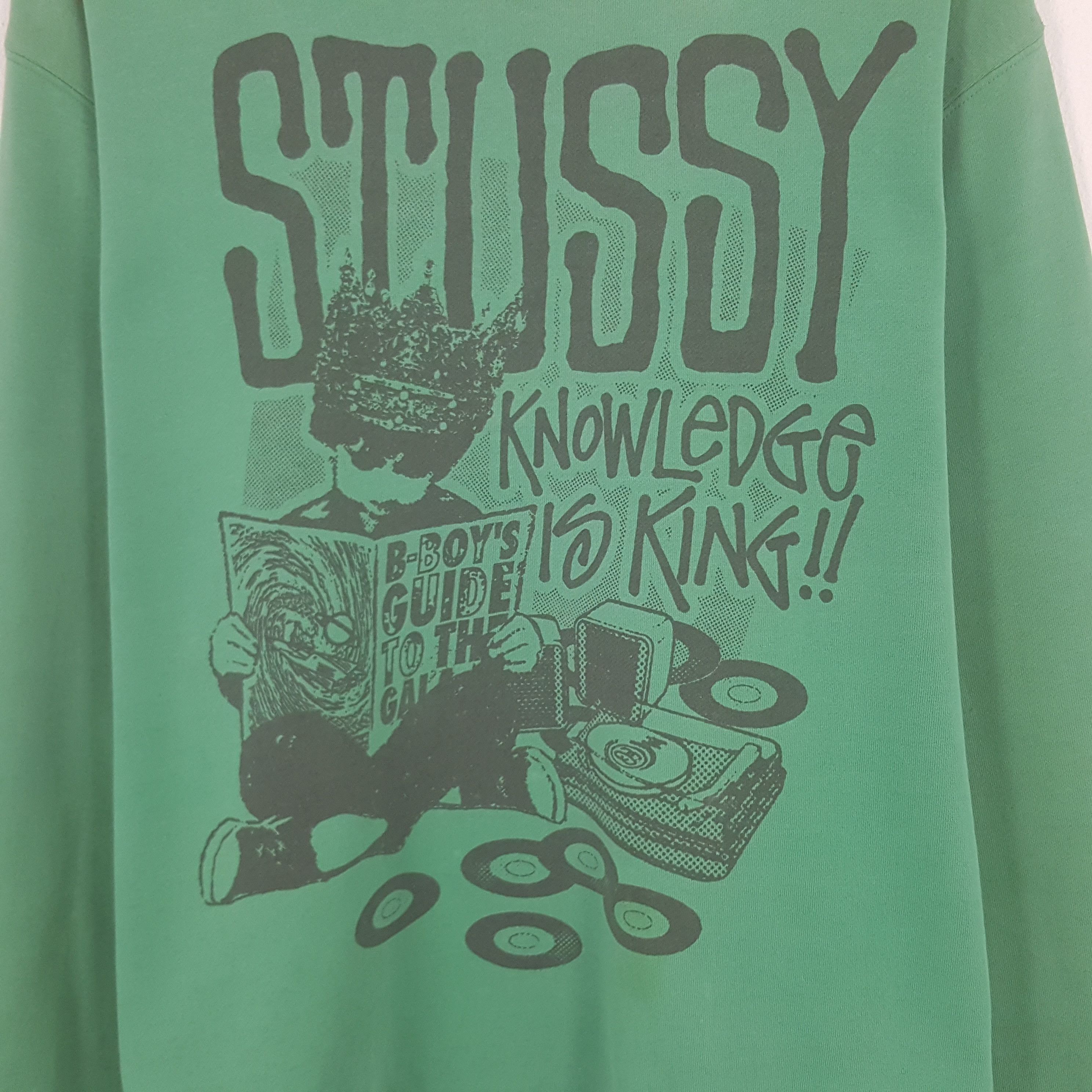 Stussy × Vintage Vintage Stussy Logo Sweatshirt Size US M / EU 48-50 / 2 - 2 Thumbnail