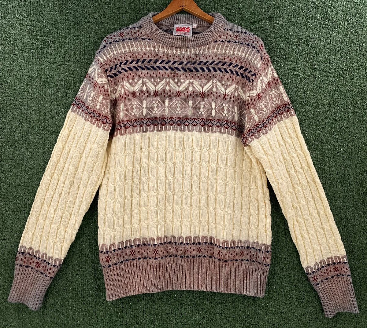 Vintage Vintage 1166 Collection Ski Patterned Knit Sweater Men’s Med Size US M / EU 48-50 / 2 - 1 Thumbnail