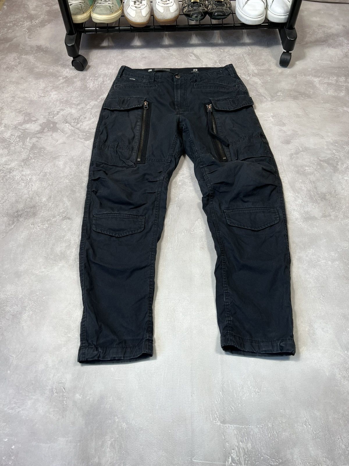 Carhartt Vintage G Star Raw Distressed Zip Cargo Pants Size US 29 - 2 Thumbnail