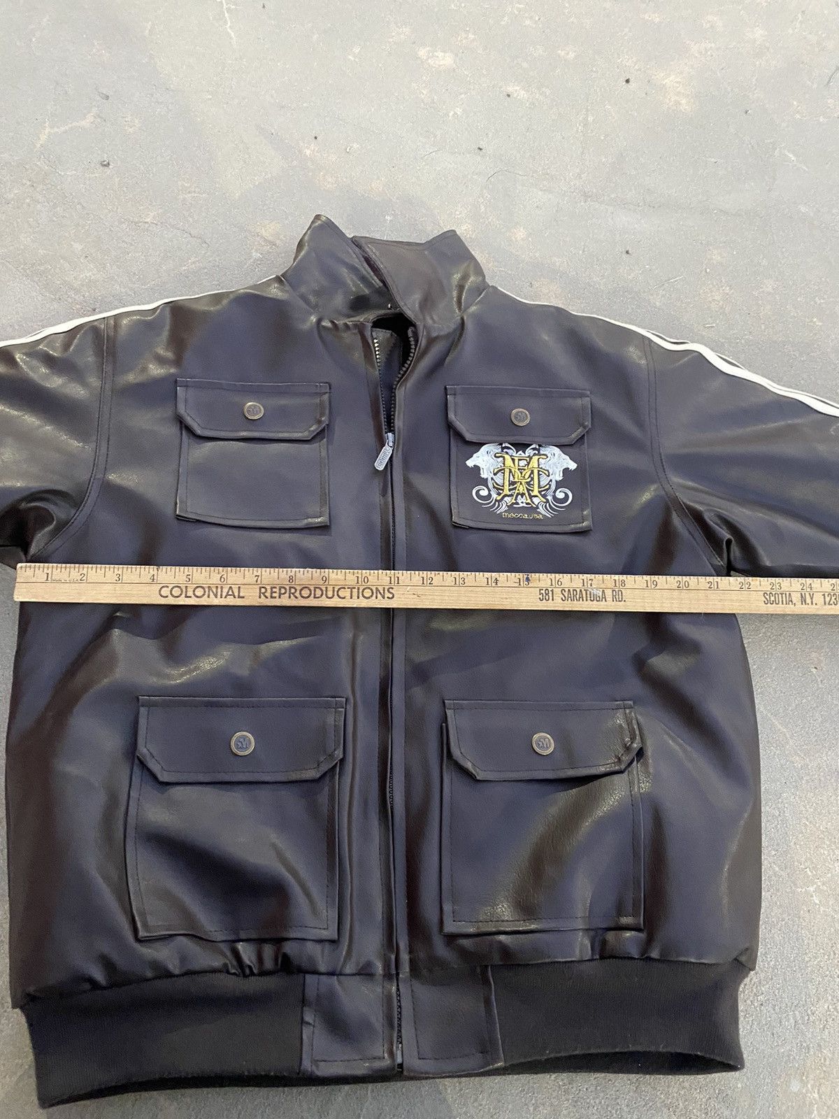 Mecca × Vintage Vintage Mecca USA winter leather puff jacket Size US S / EU 44-46 / 1 - 5 Thumbnail
