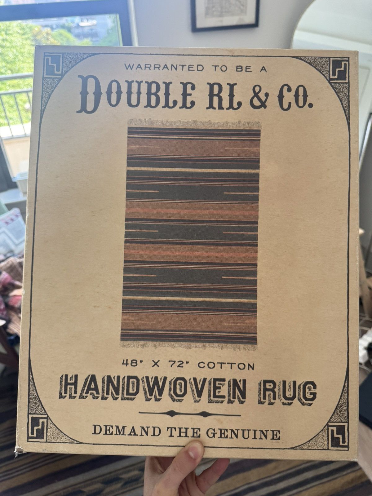 RRL Ralph Lauren Hand Woven Summer Rug Size ONE SIZE - 6 Thumbnail