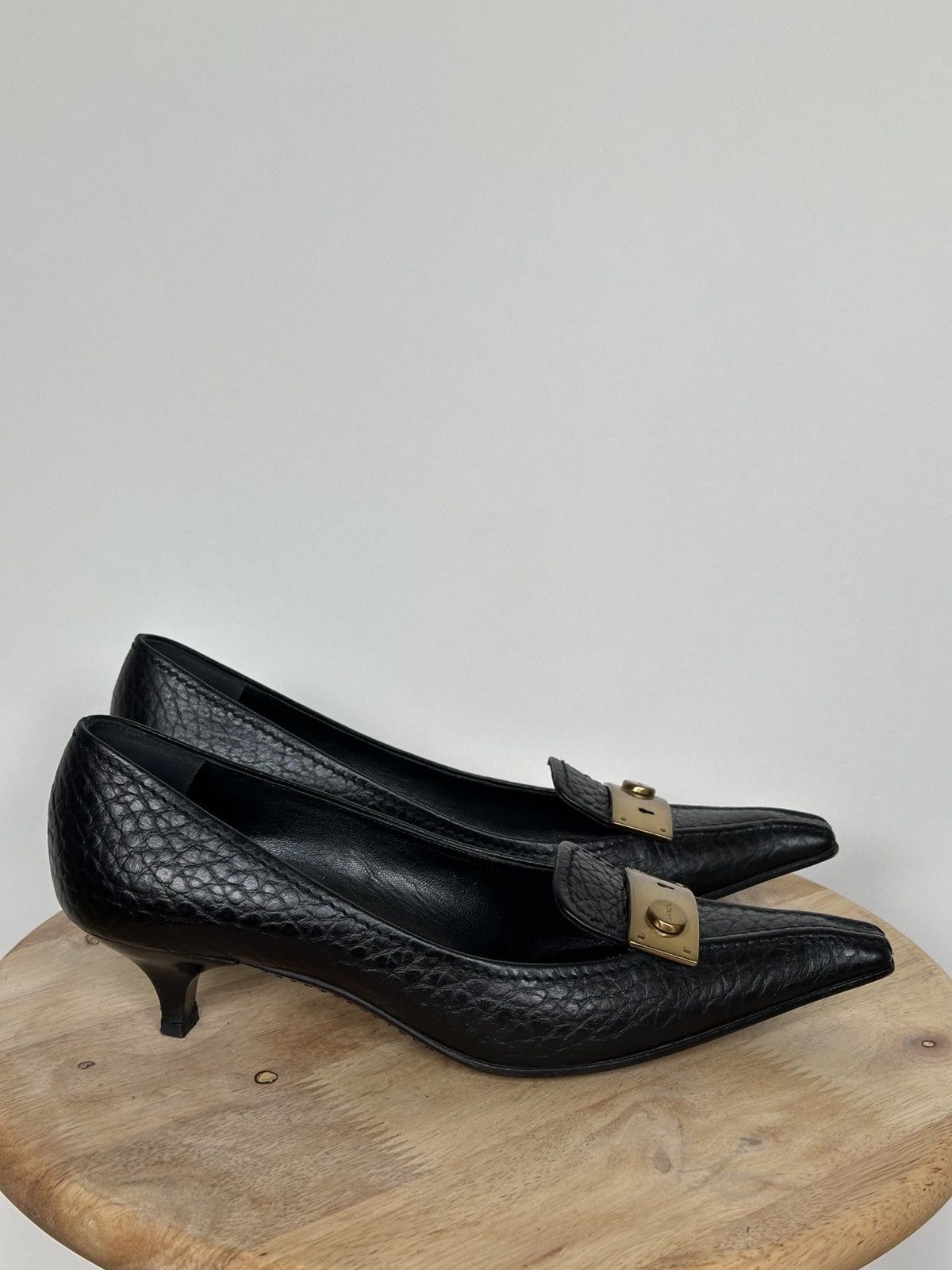Designer × Prada Prada leather pumps heels Size US 6.5 / IT 36.5 - 3 Thumbnail