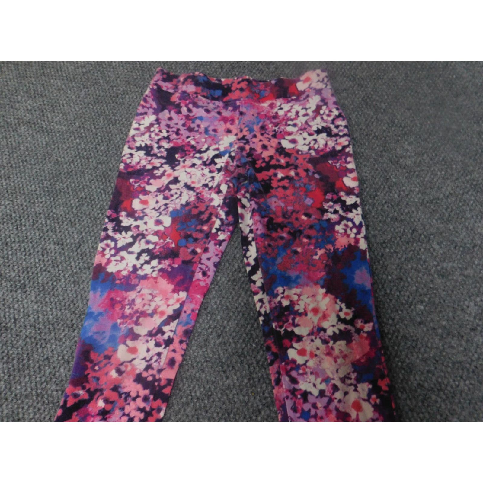 Express Express Womens Leggings Small Pink Pull On Camouflage Active Stretch Jegging Straight Inseam 24 in Size 28" / US 6 / IT 42 - 5 Thumbnail