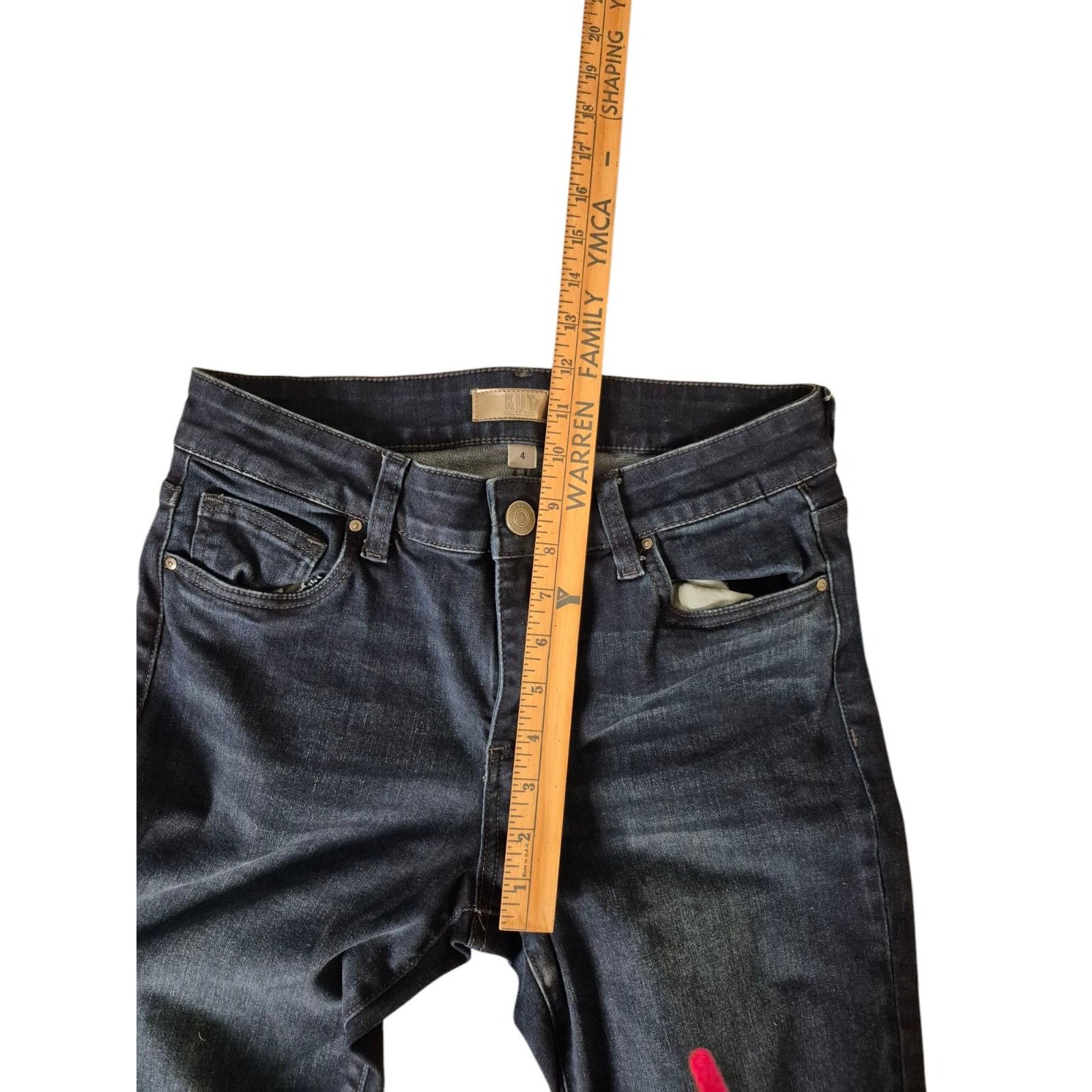 Other KUT From The Kloth Natalie Flare Jeans Dark Wash Mid Rise Je Size 27" / US 4 / IT 40 - 4 Thumbnail
