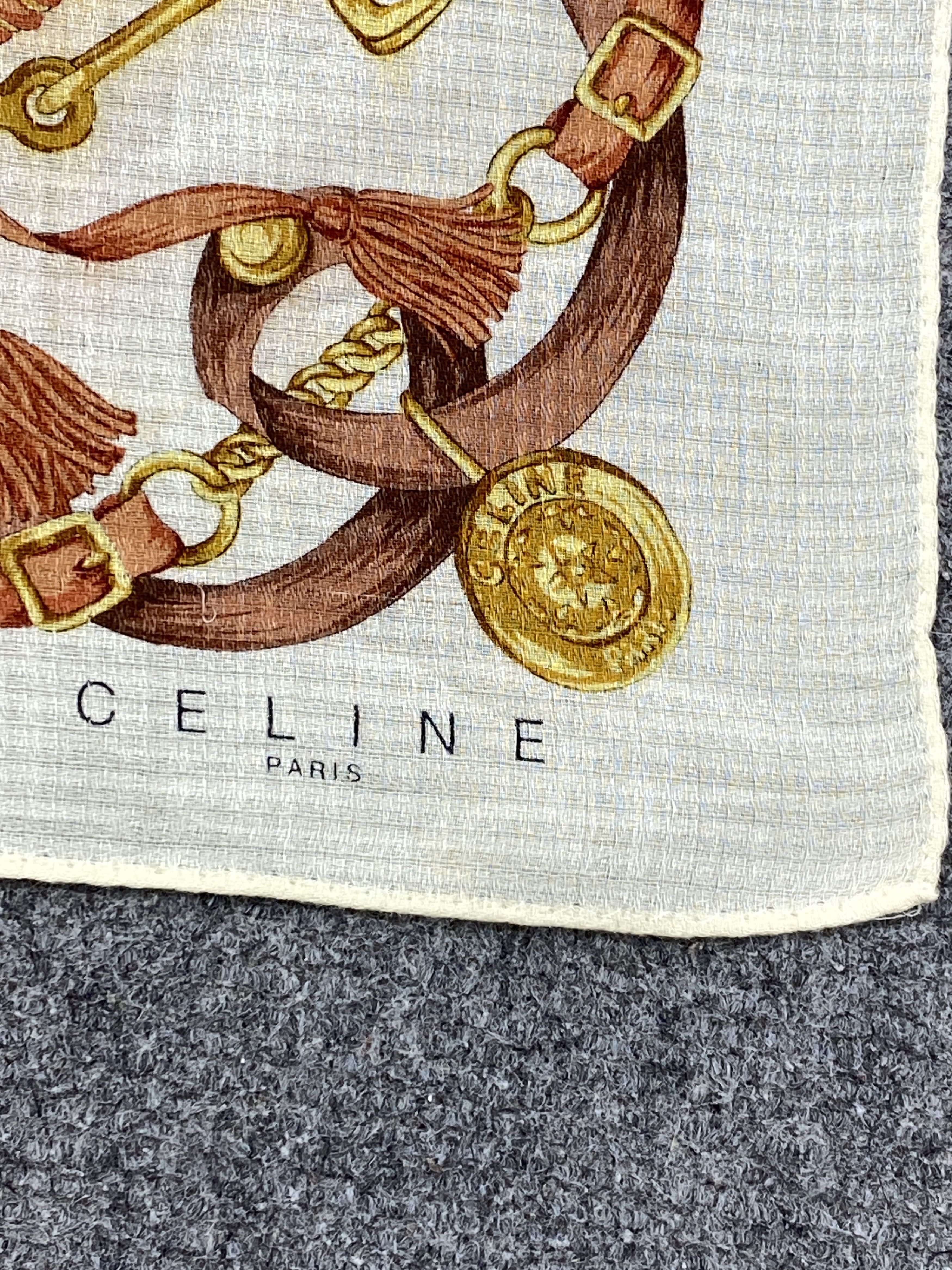 Celine Vintage Celine Handkerchief / Neckerchief HKC1017 Size ONE SIZE - 6 Thumbnail