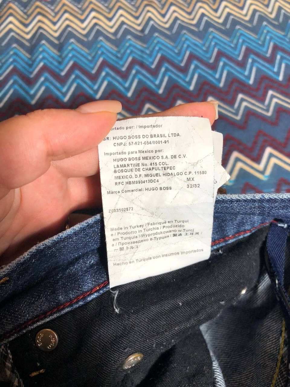 Designer × Hugo Boss Hugo boss dark blue denim pant trouser Jean chino Size US 32 / EU 48 - 8 Thumbnail