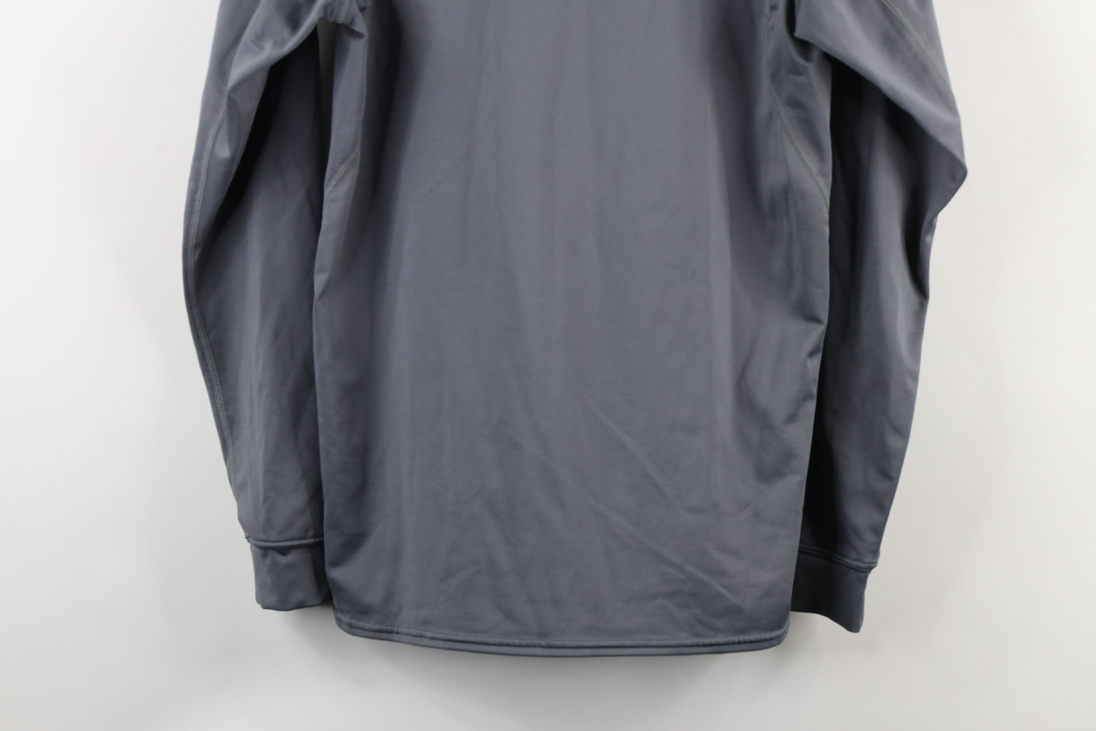 Nike × Vintage Nike Pro Mini Swoosh Mock Neck Compression T-Shirt Gray Size US M / EU 48-50 / 2 - 12 Thumbnail
