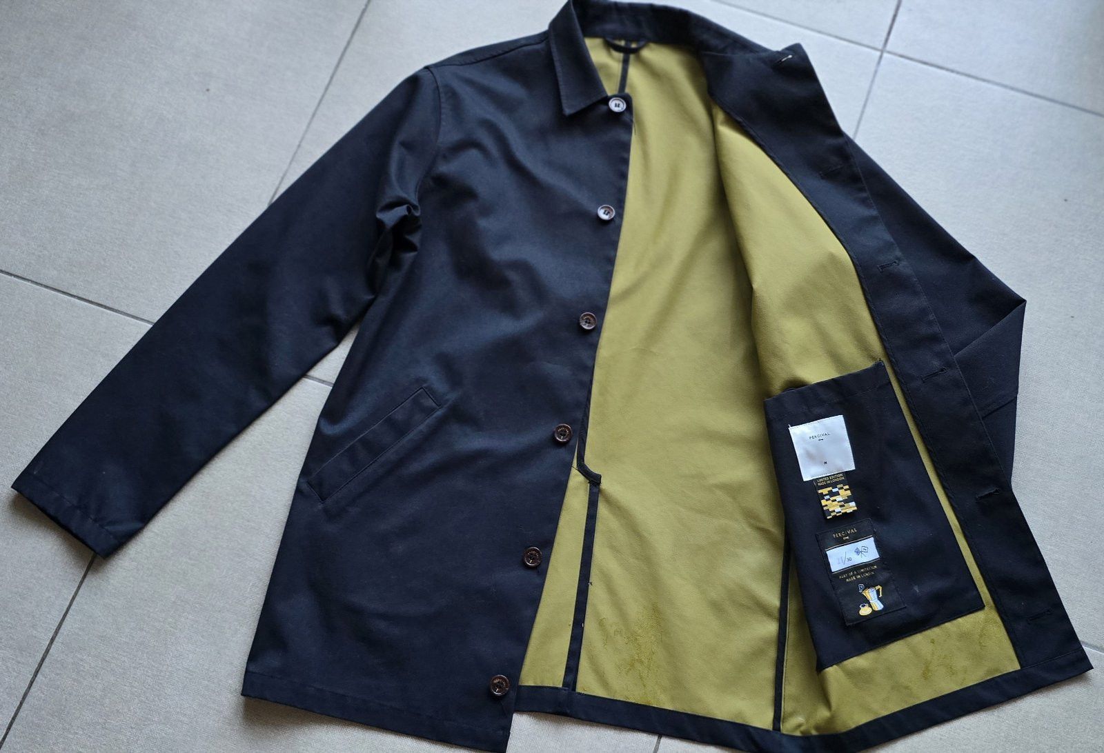 Percival PERCIVAL Waterproof Sherlock Blue Men Jacket Size- M Limited Size US M / EU 48-50 / 2 - 13 Thumbnail